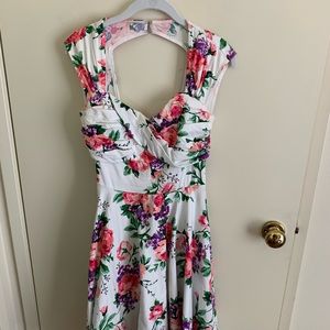 Grace Karin Vintage-Style Floral Dapper Day Dress